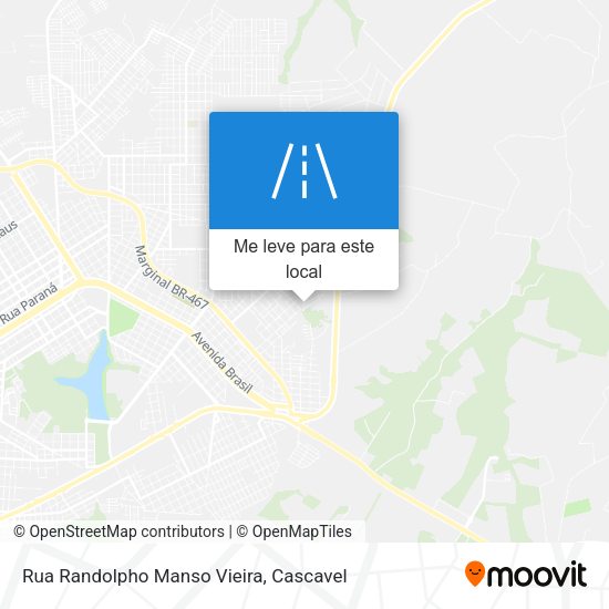 Rua Randolpho Manso Vieira mapa
