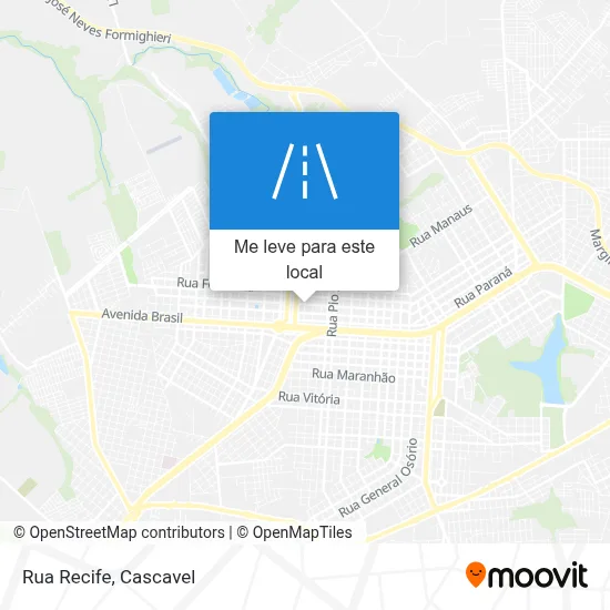 Rua Recife mapa