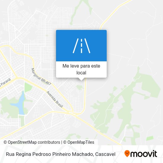 Rua Regina Pedroso Pinheiro Machado mapa
