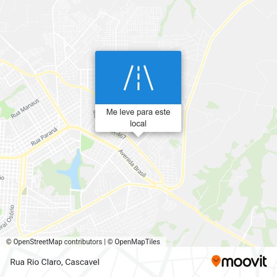 Rua Rio Claro mapa