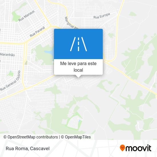 Rua Roma mapa