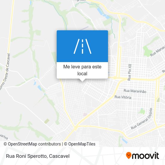 Rua Roni Sperotto mapa