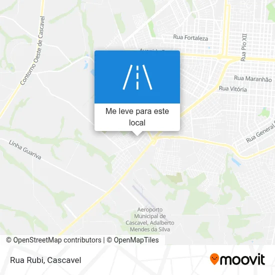 Rua Rubi mapa
