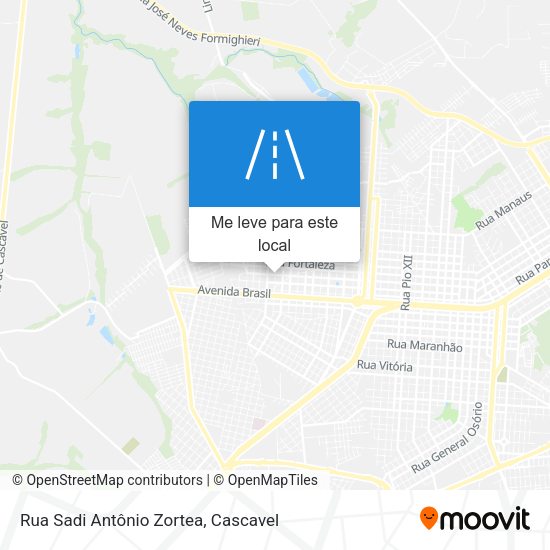 Rua Sadi Antônio Zortea mapa