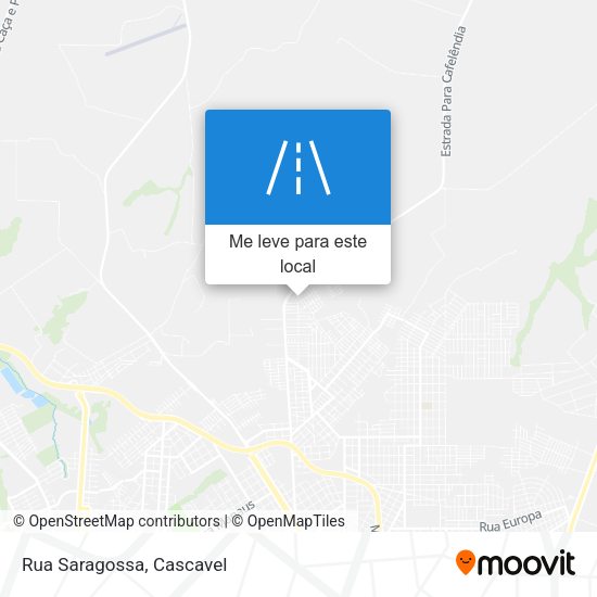 Rua Saragossa mapa