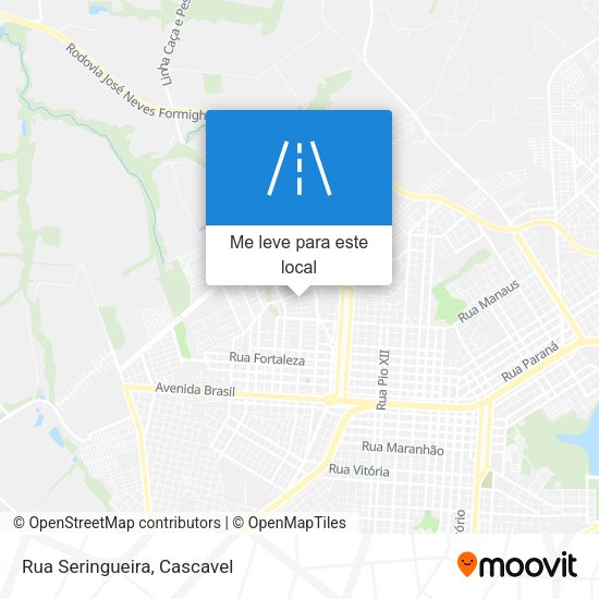 Rua Seringueira mapa