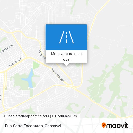 Rua Serra Encantada mapa