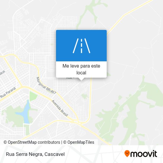 Rua Serra Negra mapa