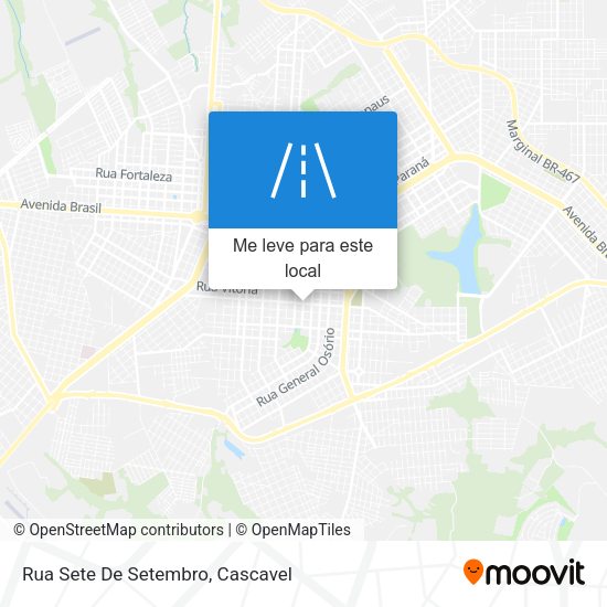 Rua Sete De Setembro mapa
