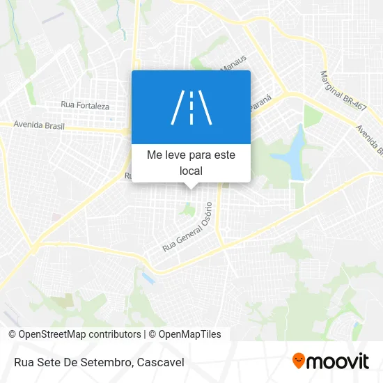 Rua Sete De Setembro mapa