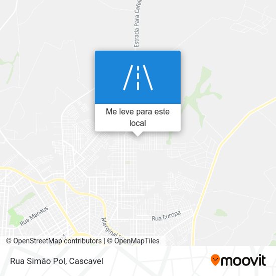 Rua Simão Pol mapa