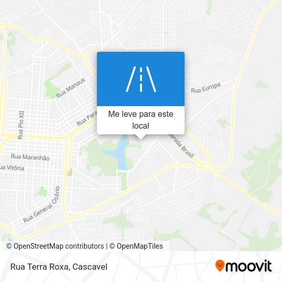 Rua Terra Roxa mapa