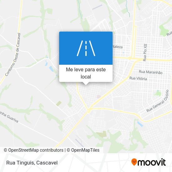 Rua Tinguis mapa