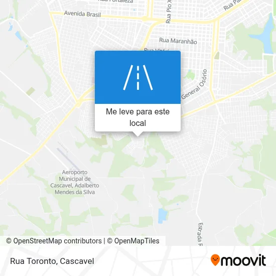 Rua Toronto mapa