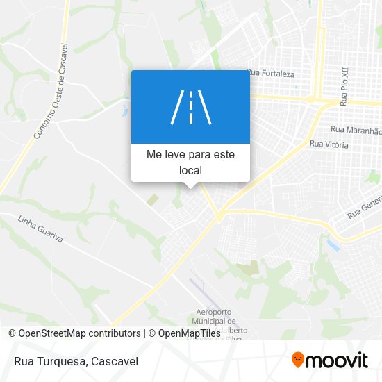 Rua Turquesa mapa