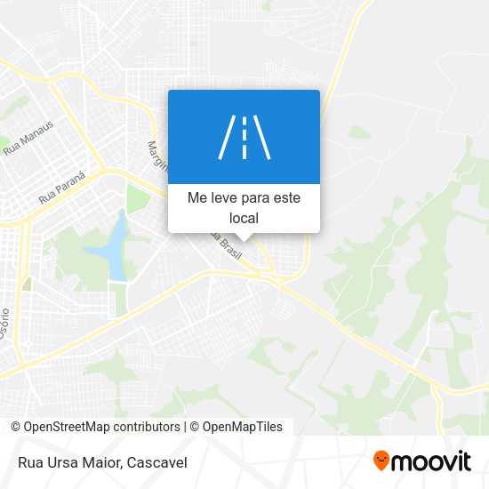 Rua Ursa Maior mapa