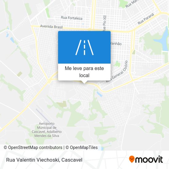 Rua Valentin Viechoski mapa