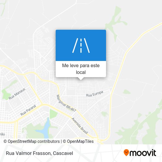 Rua Valmor Frasson mapa