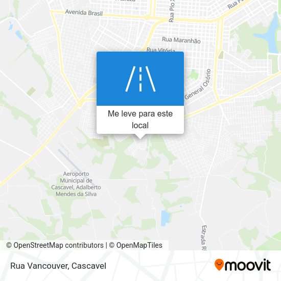 Rua Vancouver mapa