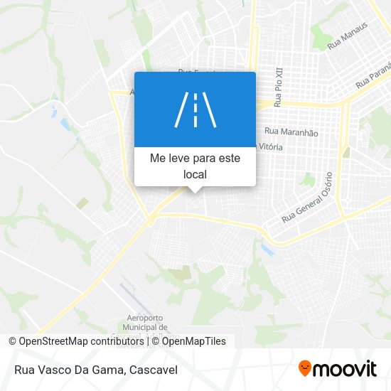 Rua Vasco Da Gama mapa