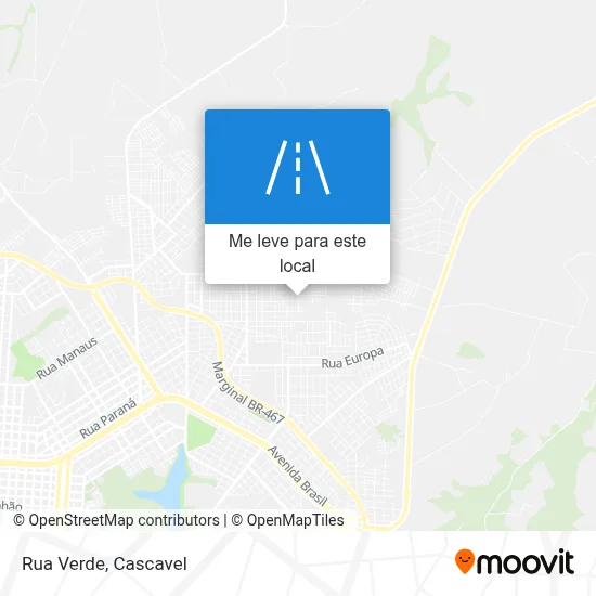Rua Verde mapa
