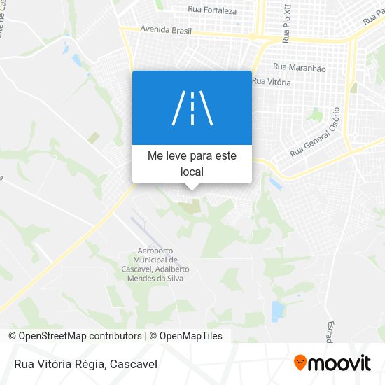 Rua Vitória Régia mapa