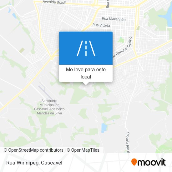 Rua Winnipeg mapa