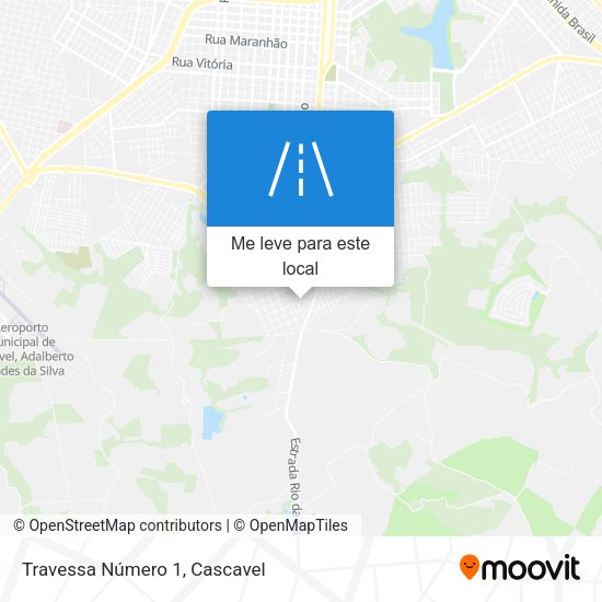 Travessa Número 1 mapa