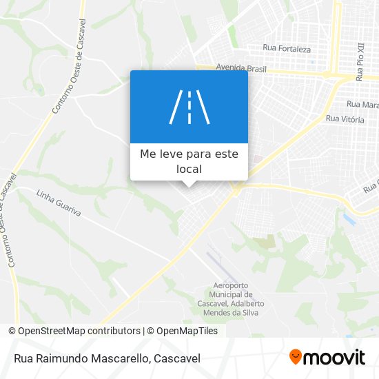 Rua Raimundo Mascarello mapa