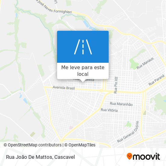 Rua João De Mattos mapa