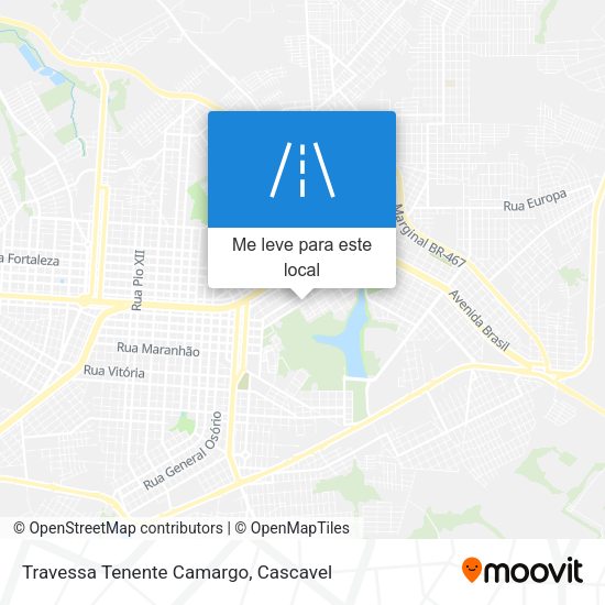 Travessa Tenente Camargo mapa