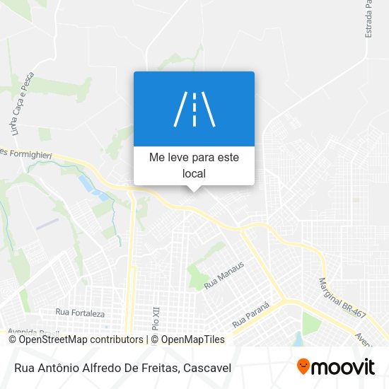Rua Antônio Alfredo De Freitas mapa