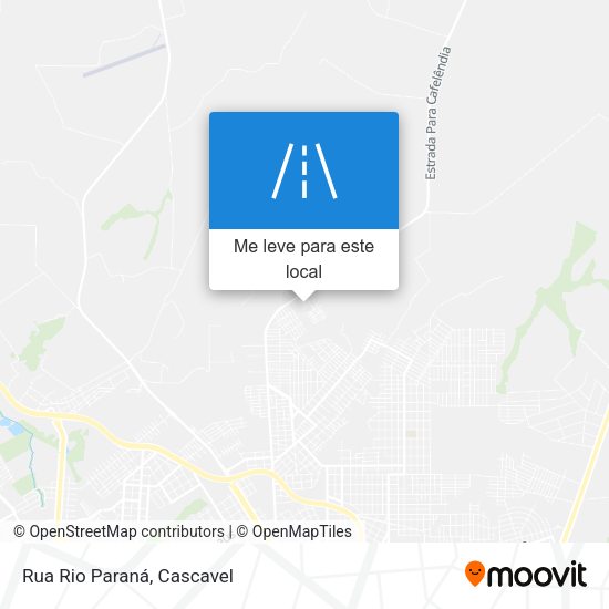 Rua Rio Paraná mapa