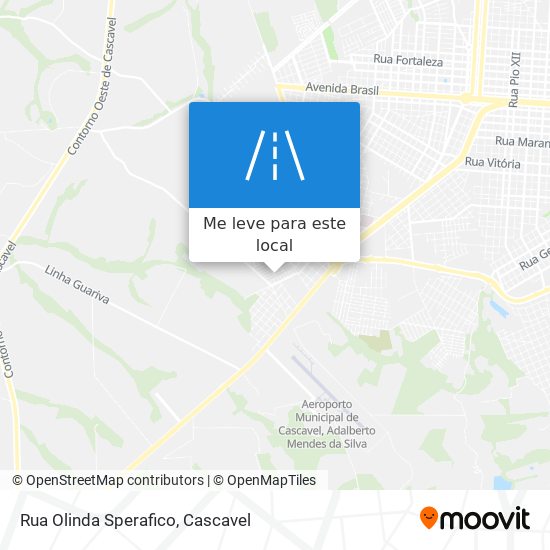 Rua Olinda Sperafico mapa