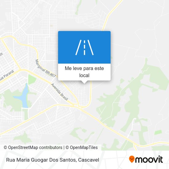 Rua Maria Guogar Dos Santos mapa