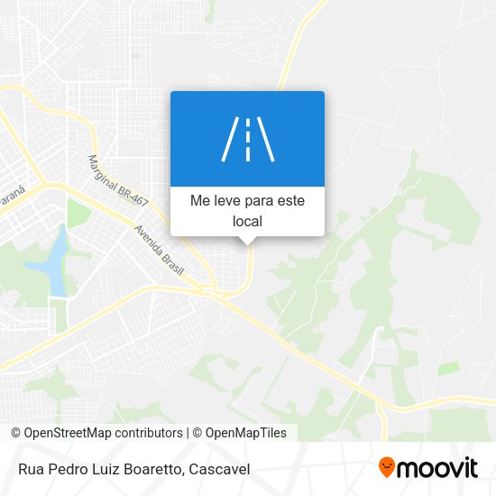 Rua Pedro Luiz Boaretto mapa