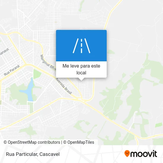 Rua Particular mapa