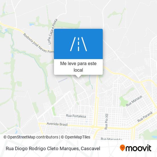 Rua Diogo Rodrigo Cleto Marques mapa