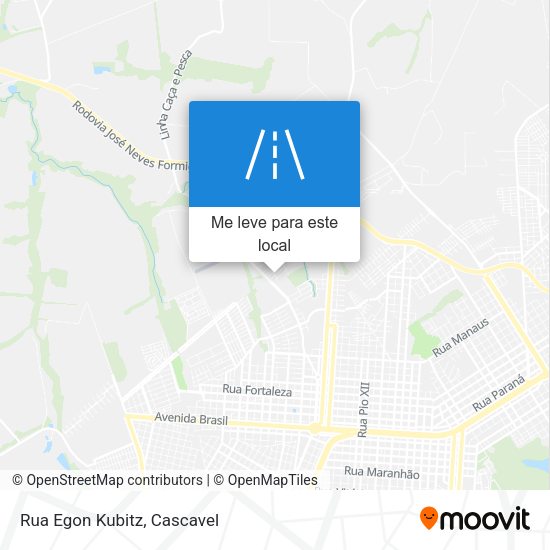 Rua Egon Kubitz mapa