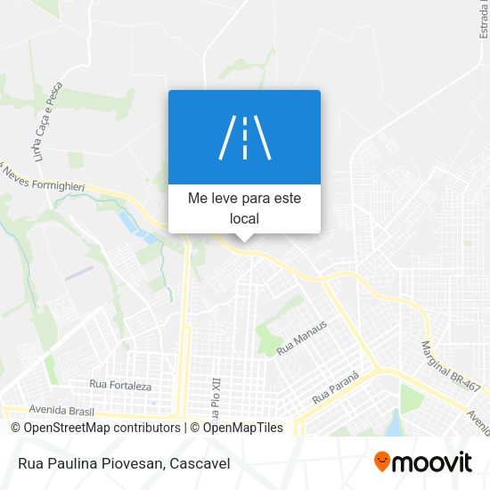 Rua Paulina Piovesan mapa