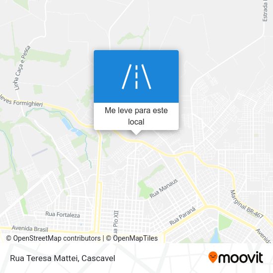 Rua Teresa Mattei mapa
