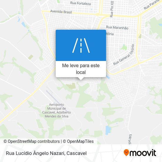 Rua Lucídio Ângelo Nazari mapa
