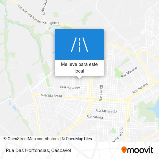 Rua Das Hortênsias mapa