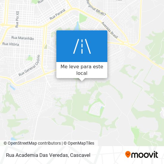 Rua Academia Das Veredas mapa