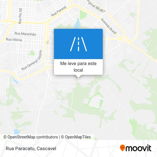 Rua Paracatu mapa