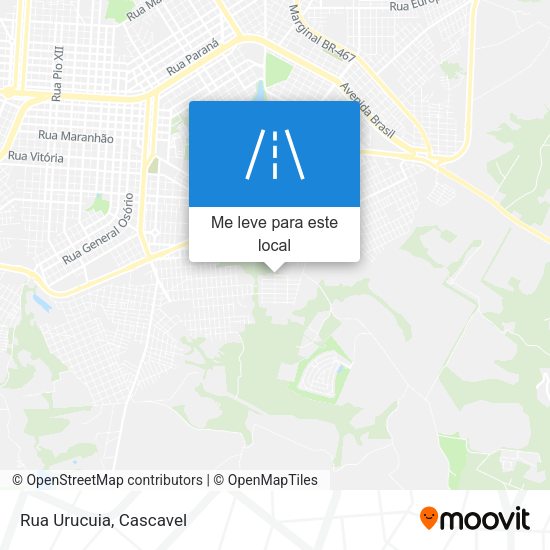 Rua Urucuia mapa