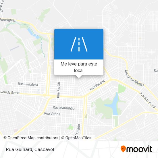 Rua Guinard mapa