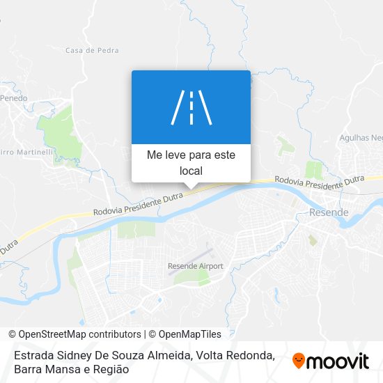 Estrada Sidney De Souza Almeida mapa