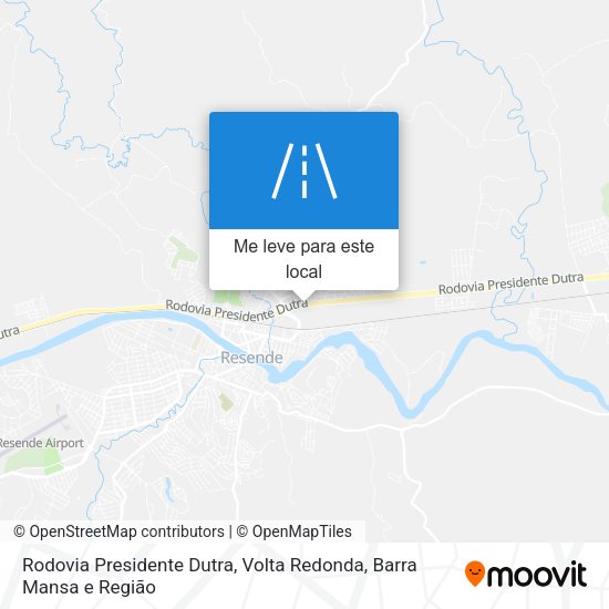 Rodovia Presidente Dutra mapa