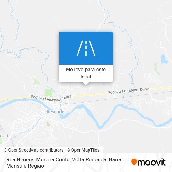 Rua General Moreira Couto mapa